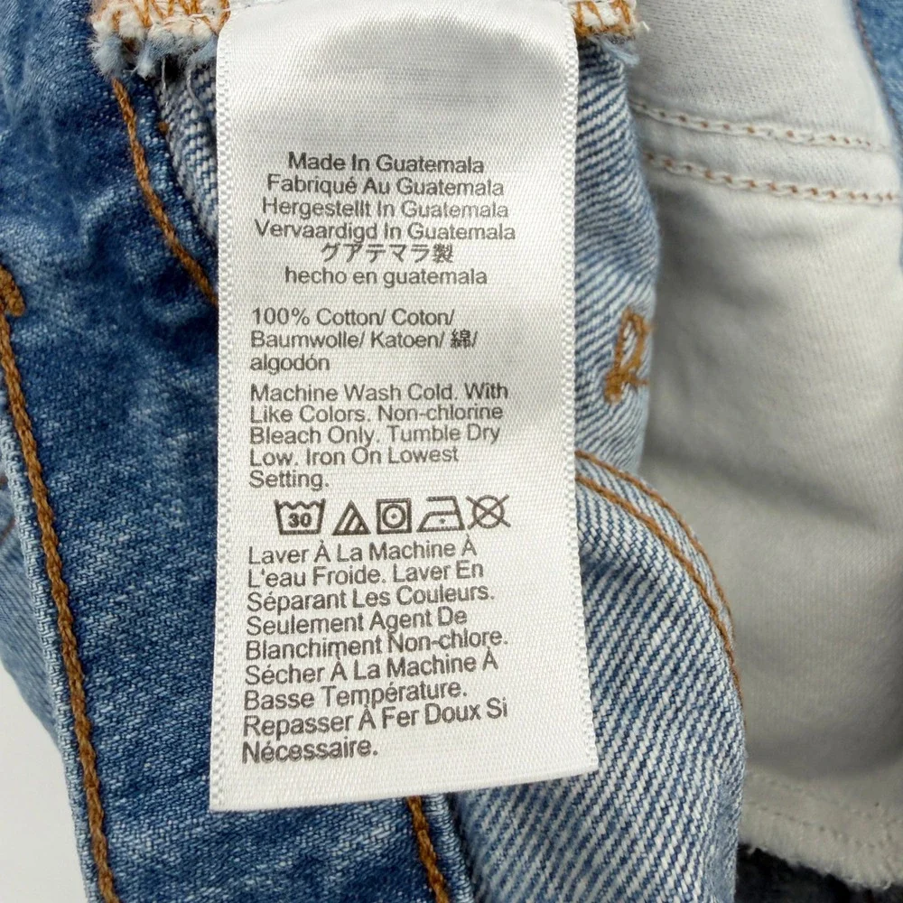 Madewell Rlaxed Mid-Length‎ Denim Shorts in Brockport Medium Wash Size 24
